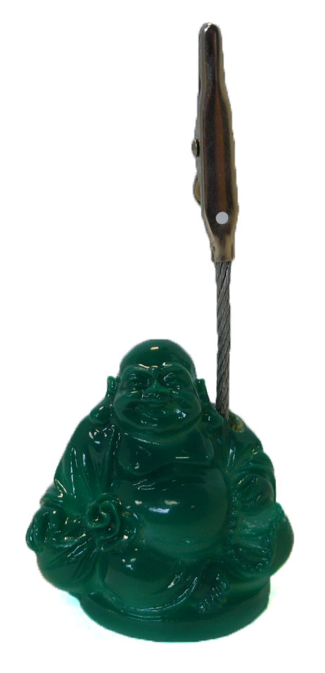 Buddha Ticket Holder (Green)