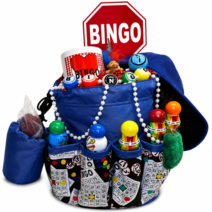 Deluxe Bingo Gift Basket with Tote Bag, Daubers & Accessories