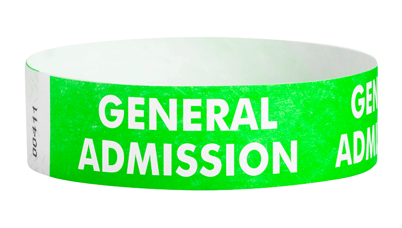 GENERAL ADMISSION WRISTBANDS
