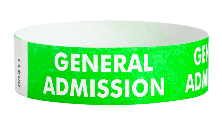 GENERAL ADMISSION WRISTBANDS
