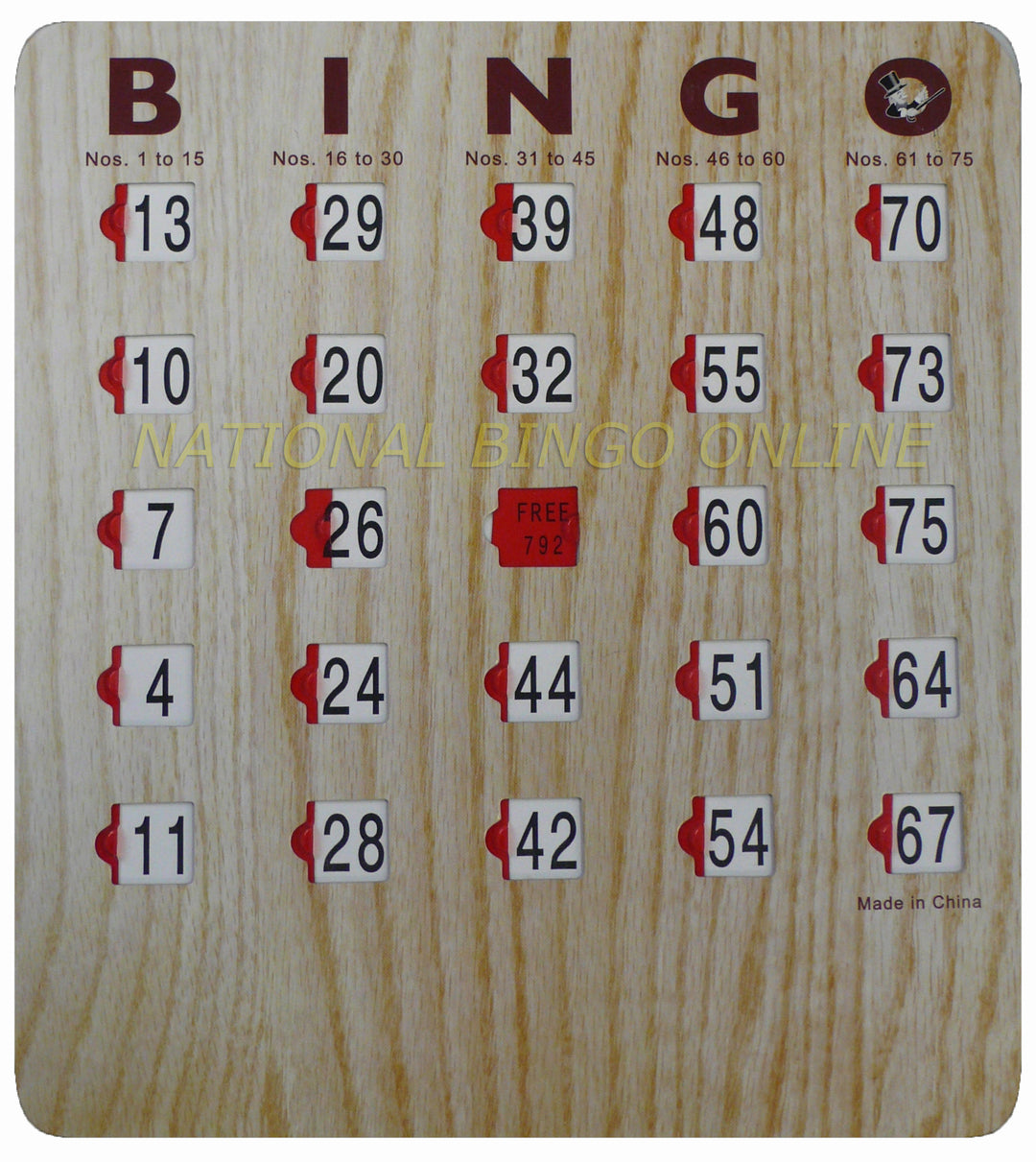 Heavyweight Finger-tip Bingo Cards (Single)