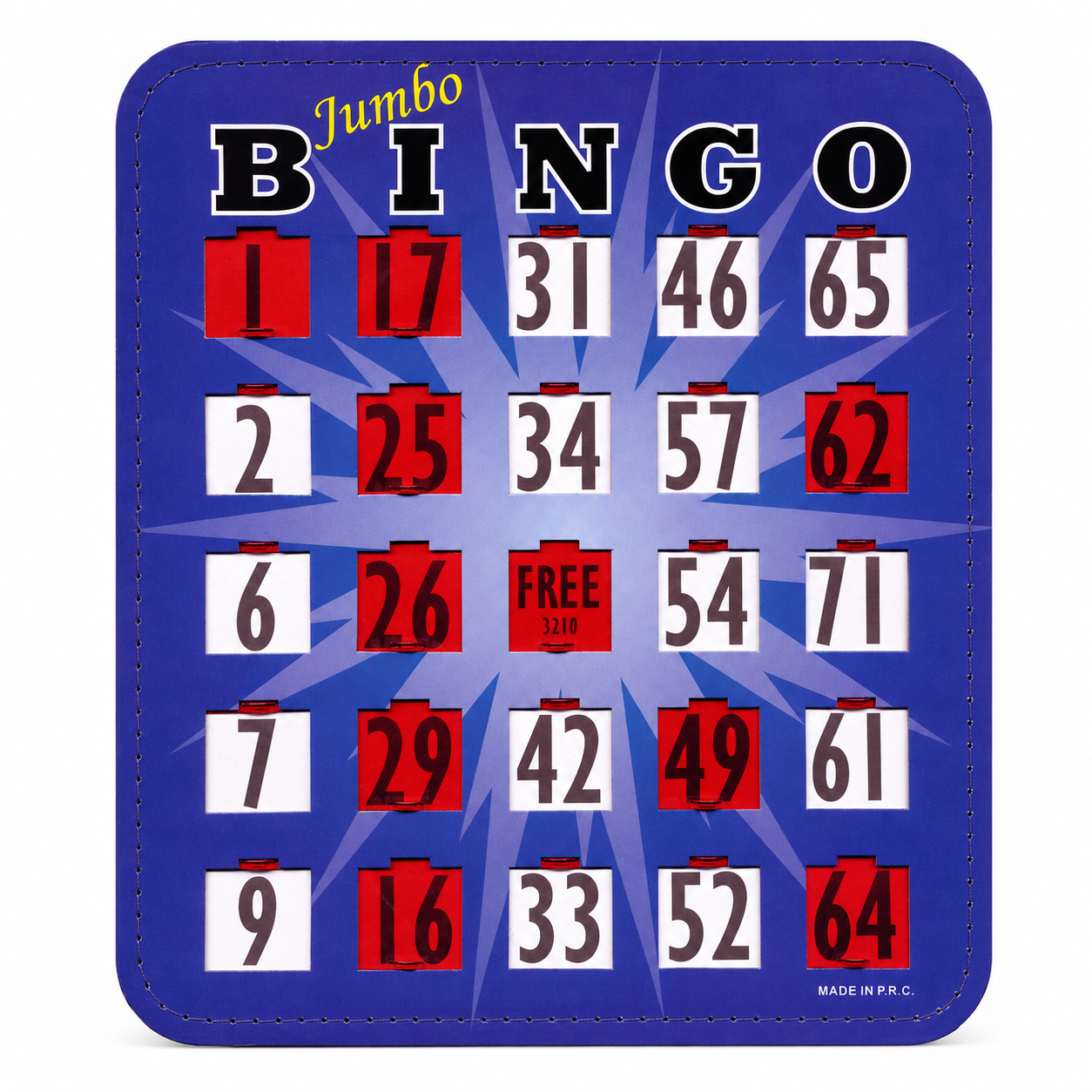 Jumbo Number Premium Shutter Cards