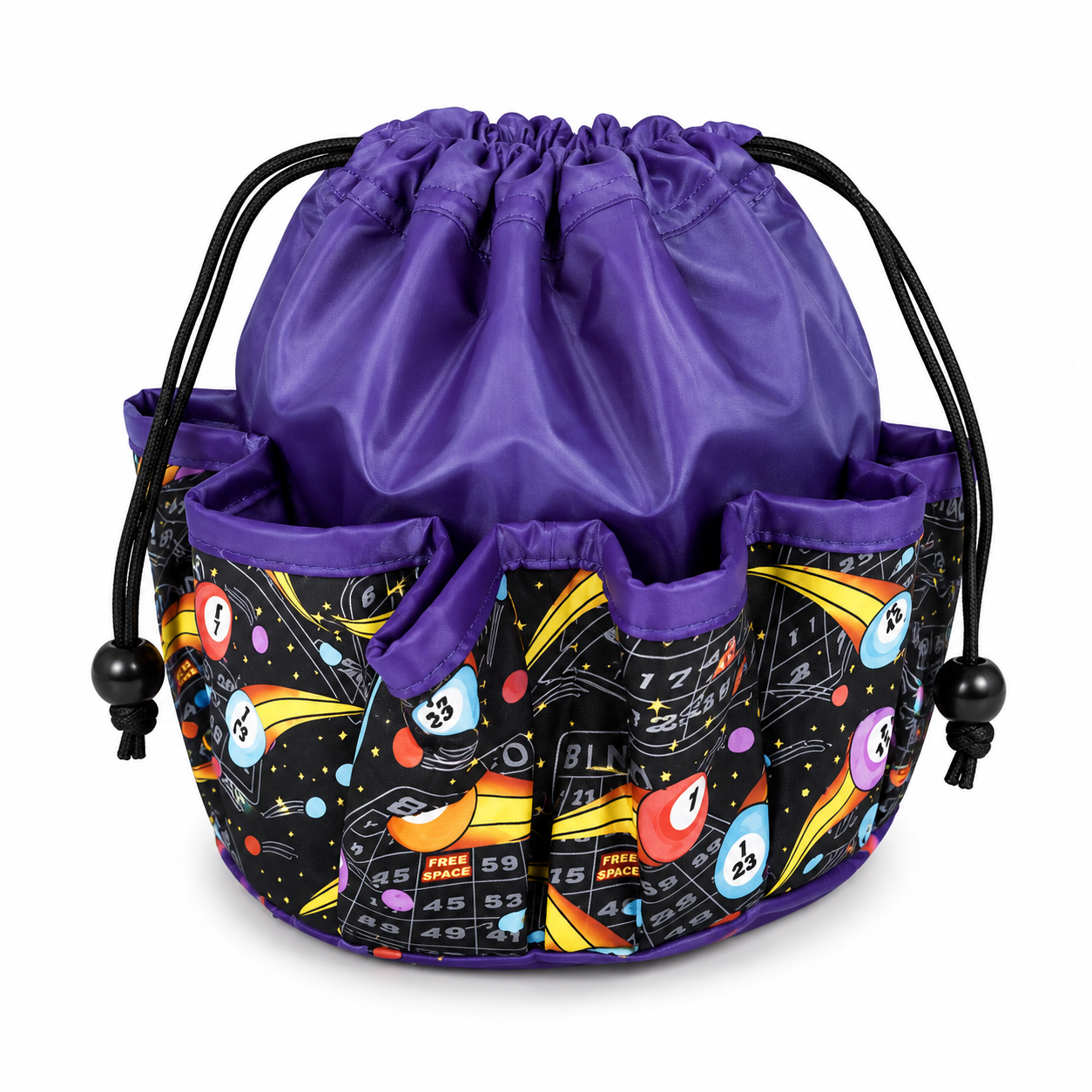 Purple Bingo Balls Dauber Tote