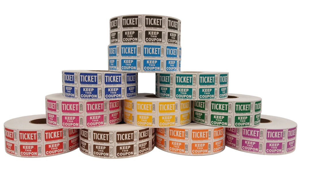 Easy Read Raffle Tickets - all colors
