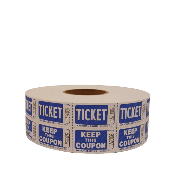 Easy Read Raffle Tickets - blue