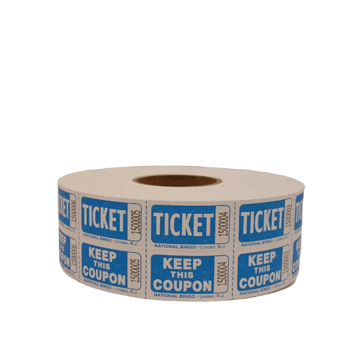 Easy Read Raffle Tickets - light blue