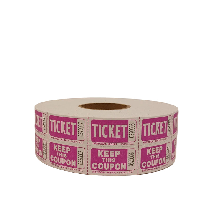 Easy Read Raffle Tickets - pink