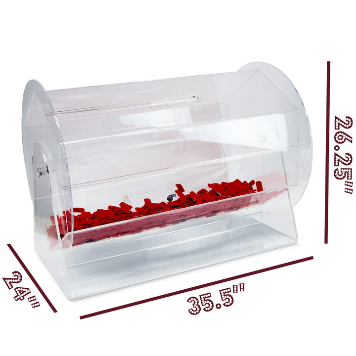 Extra Large Acrylic Raffle Drum 22”(D) x 24”(H) x 36”(W)
