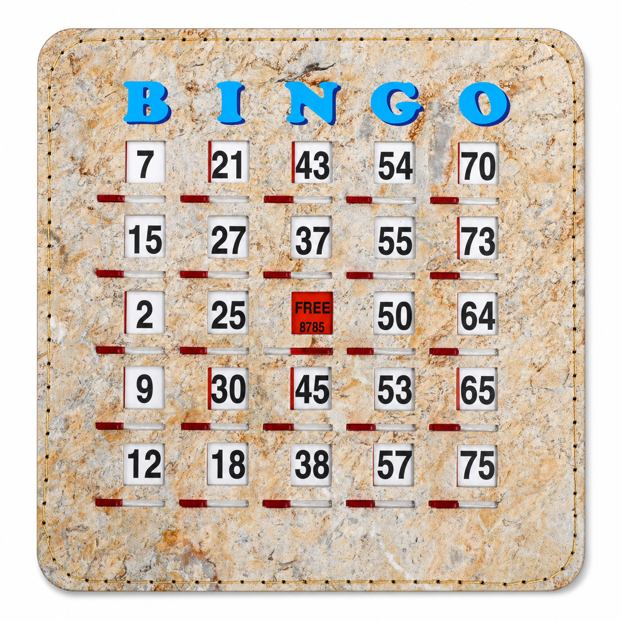 Stitched Granite Shutter Cards