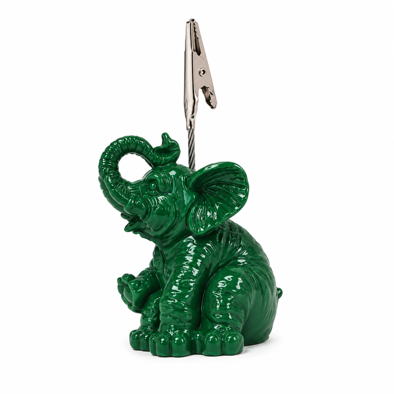 Elephant Ticket Holder - green