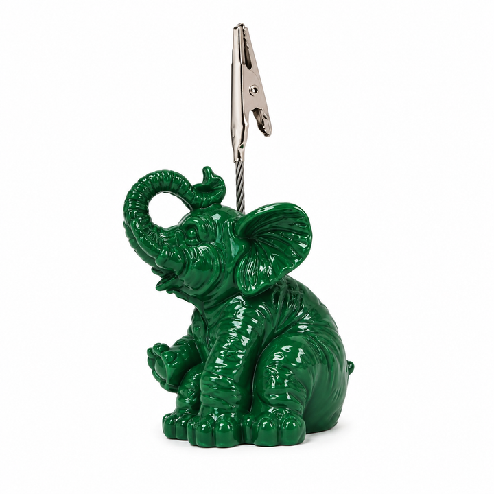 Elephant Ticket Holder - green