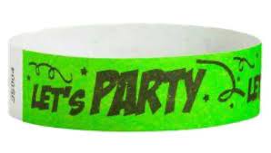 LET'S PARTY WRISTBANDS