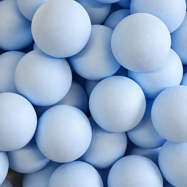 Blank Ping Pong Balls - light blue