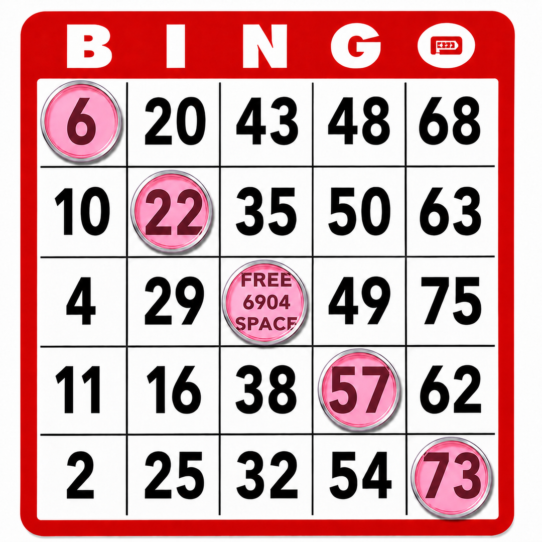 3/4 Inch Transparent Magnetic Bingo Chips - pink