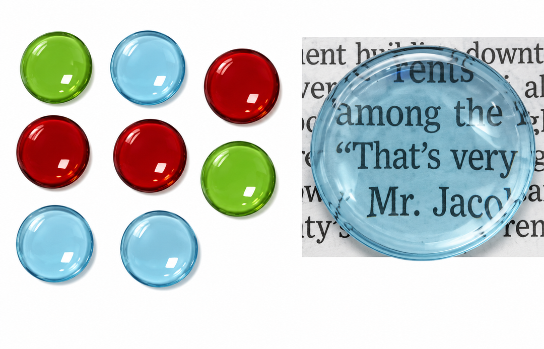 Magnifying Waiters (set of 8)