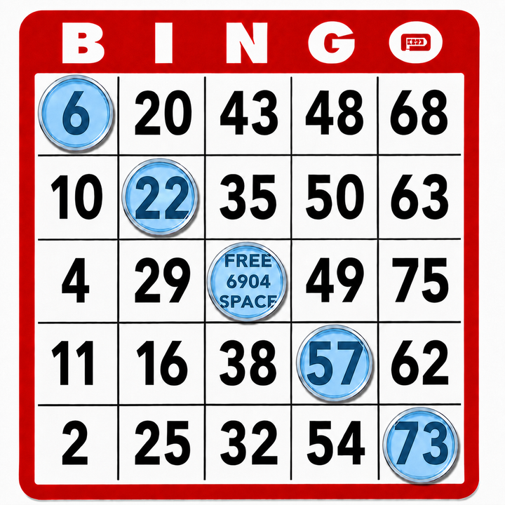 3/4 Inch Transparent Magnetic Bingo Chips - blue