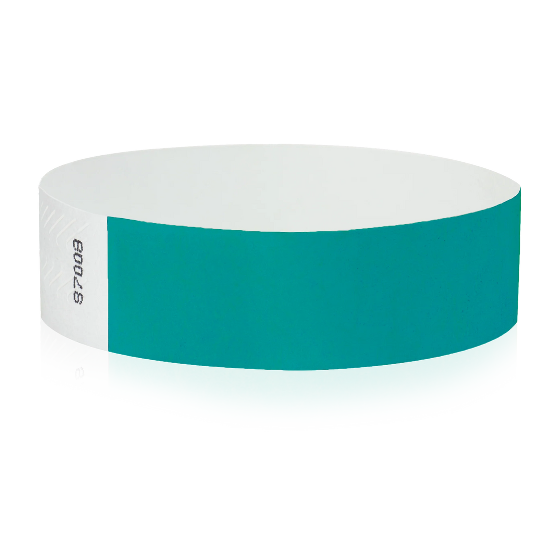 3/4 Inch Solid Color Tyvek Wristbands