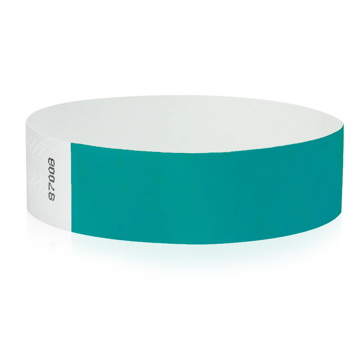 3/4 Inch Solid Color Tyvek Wristbands