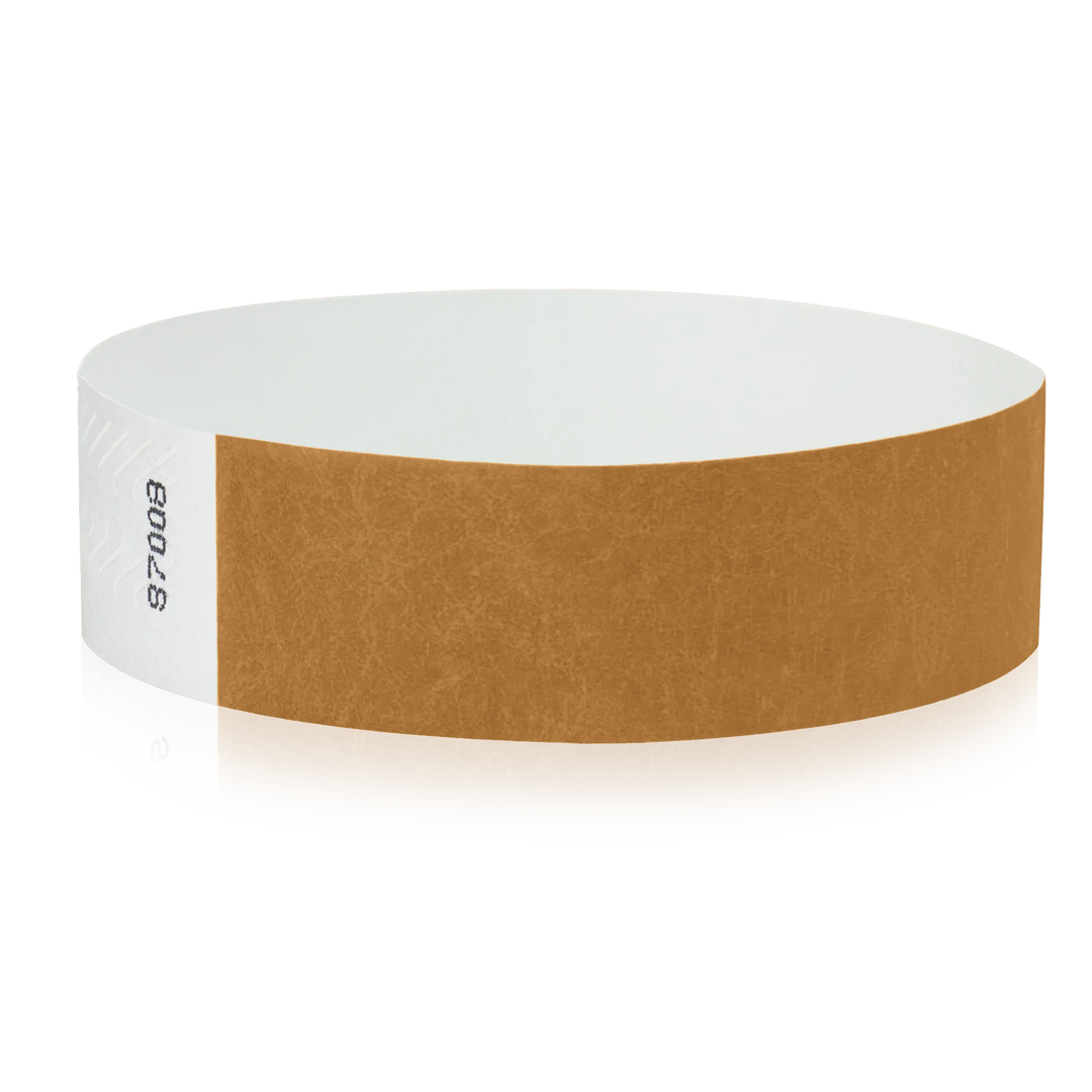 3/4 Inch Solid Color Tyvek Wristbands