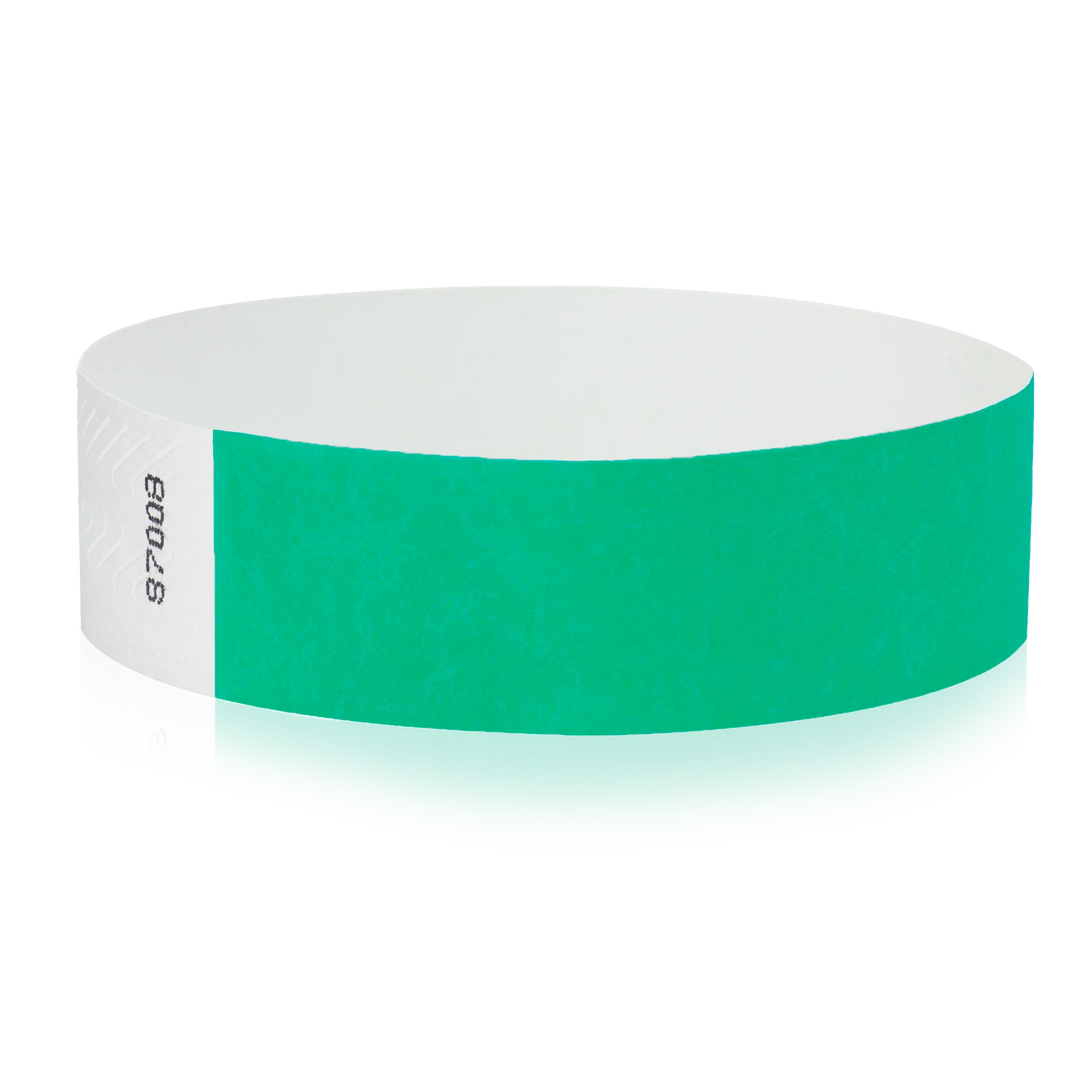 3/4 Inch Solid Color Tyvek Wristbands
