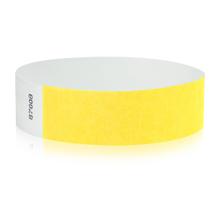 3/4 Inch Solid Color Tyvek Wristbands