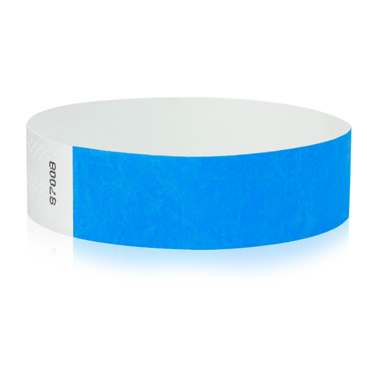 3/4" Solid Color Tyvek Wristbands