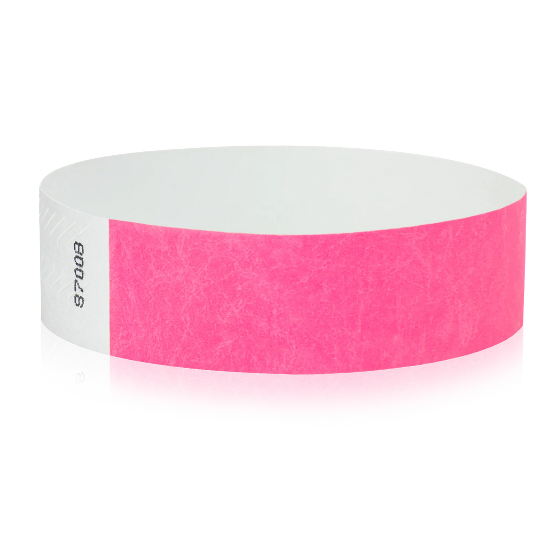 3/4" Solid Color Tyvek Wristbands
