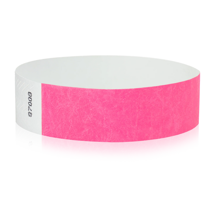 3/4" Solid Color Tyvek Wristbands