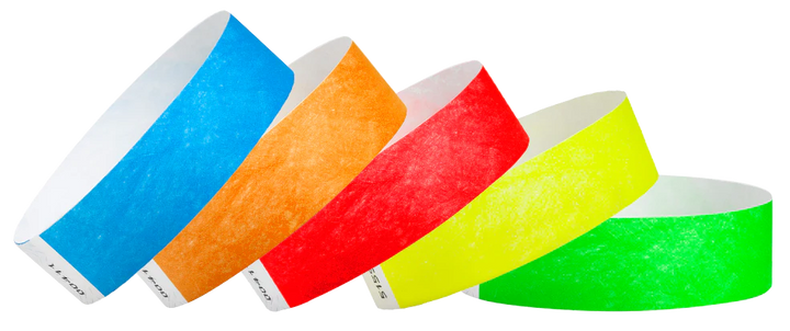 1 Inch Solid Color Tyvek Wristbands - violet