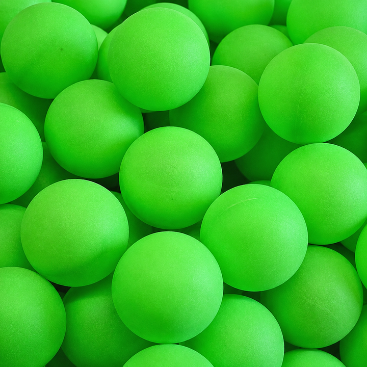 Blank Ping Pong Balls - neon green