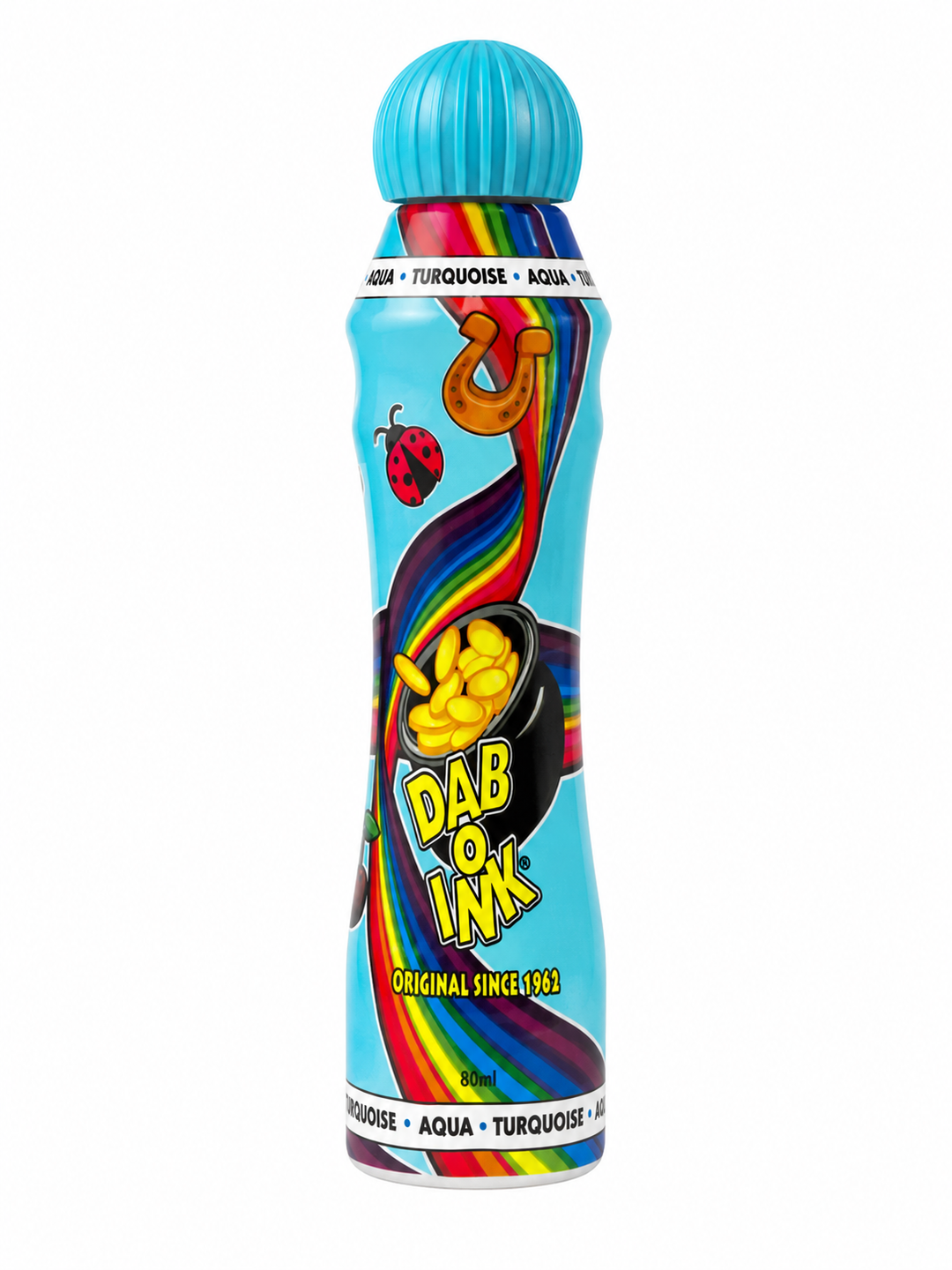 Dab-O-Ink 3 oz. Bingo Ink Marker - turquoise