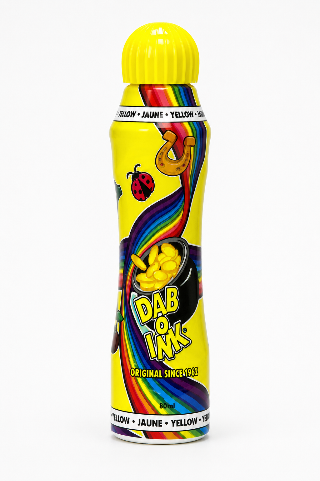 Dab-O-Ink 3 oz. Bingo Ink Marker - yellow