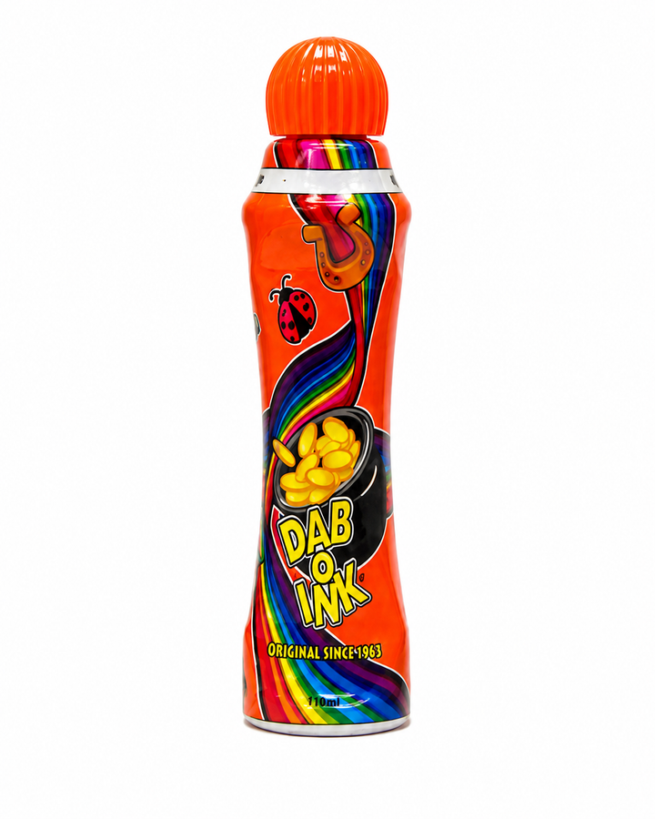 Dab-O-Ink 4 oz. Bingo Ink Marker - orange