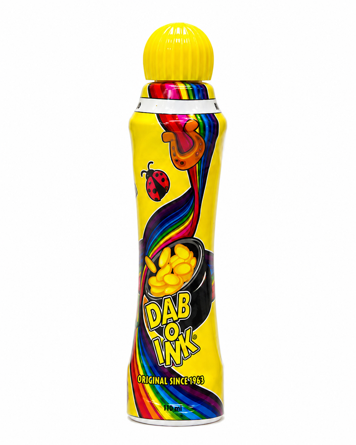Dab-O-Ink 4 oz. Bingo Ink Marker - yellow