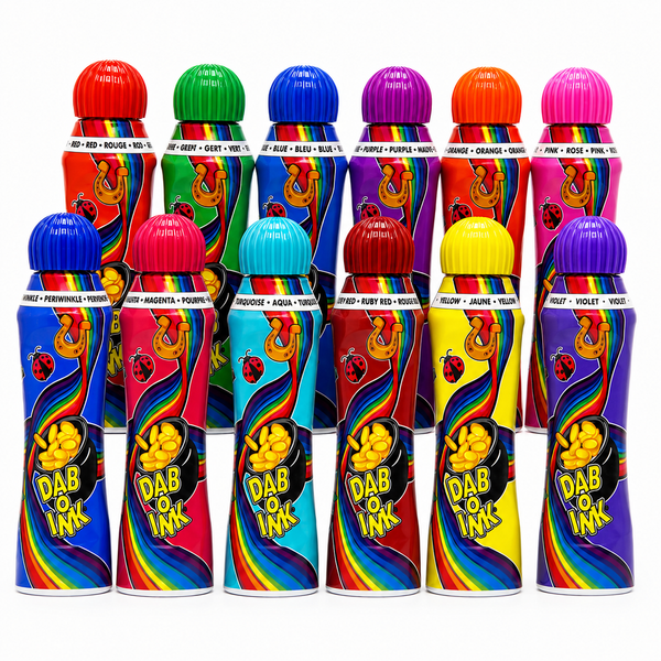 Dab-O-Ink 3 oz. (80mL) Variety Pack — 10 Count