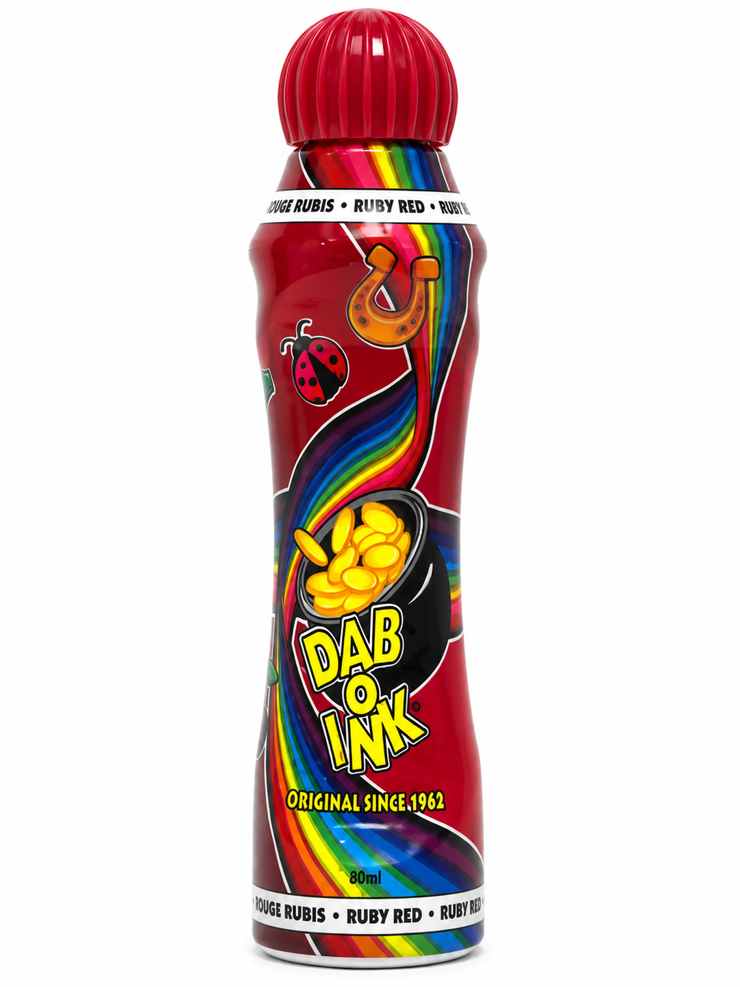 Dab-O-Ink 3 oz. Bingo Ink Marker - ruby red