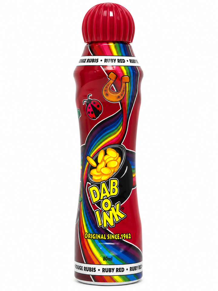 Dab-O-Ink 3 oz. Bingo Ink Marker - ruby red