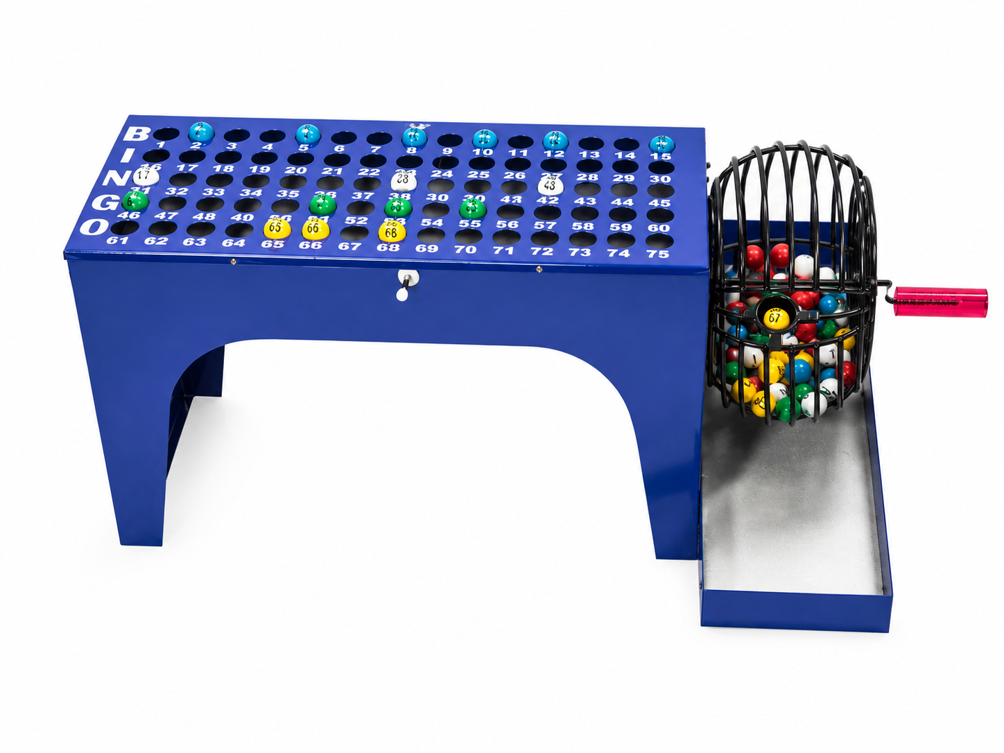 Speed-o-Matic Bingo Cage with 7/8 Multi-Color Balls