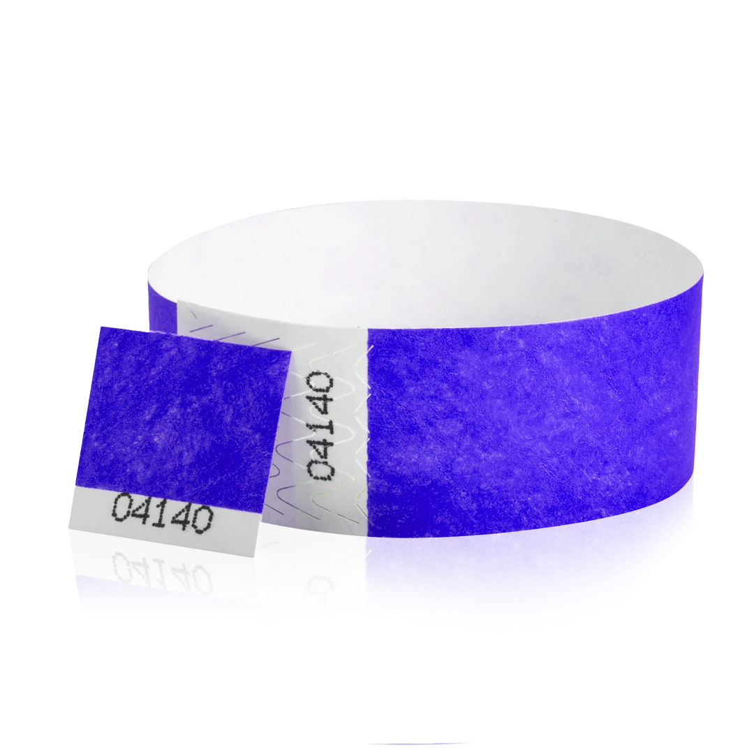 1 Inch Raffle Voucher Tyvek Wristbands - pink
