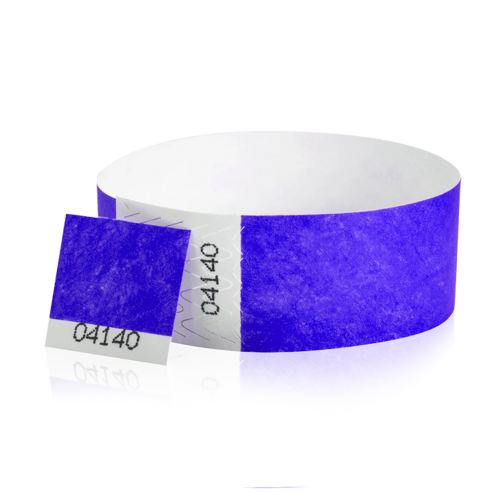 1 Inch Raffle Voucher Tyvek Wristbands - pink