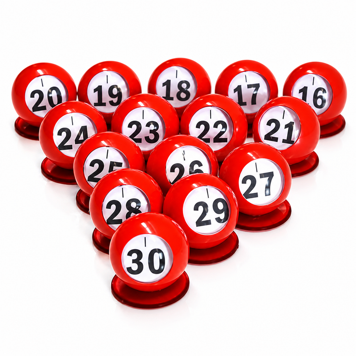 Bingo Ball Waiters - red