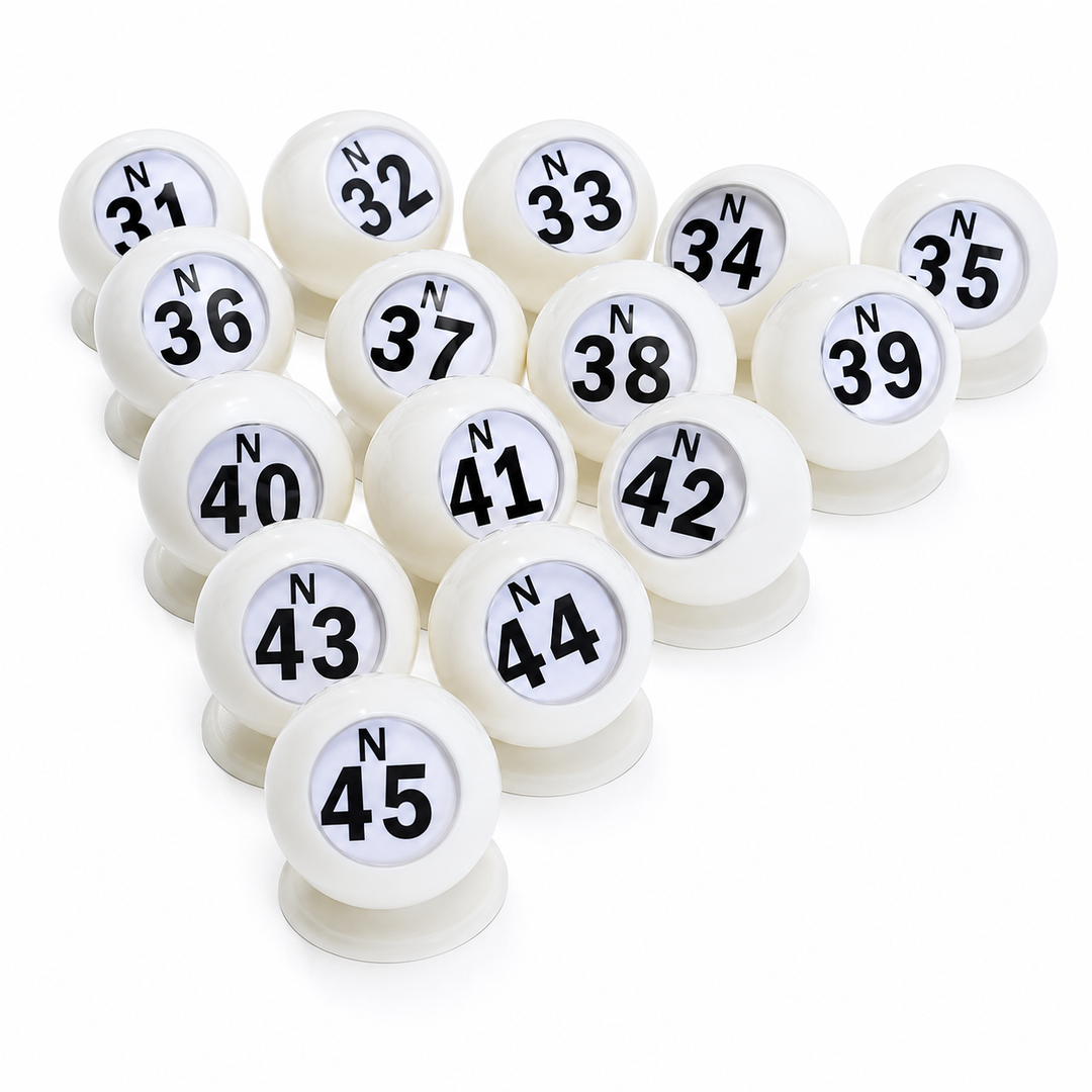 Bingo Ball Waiters - white