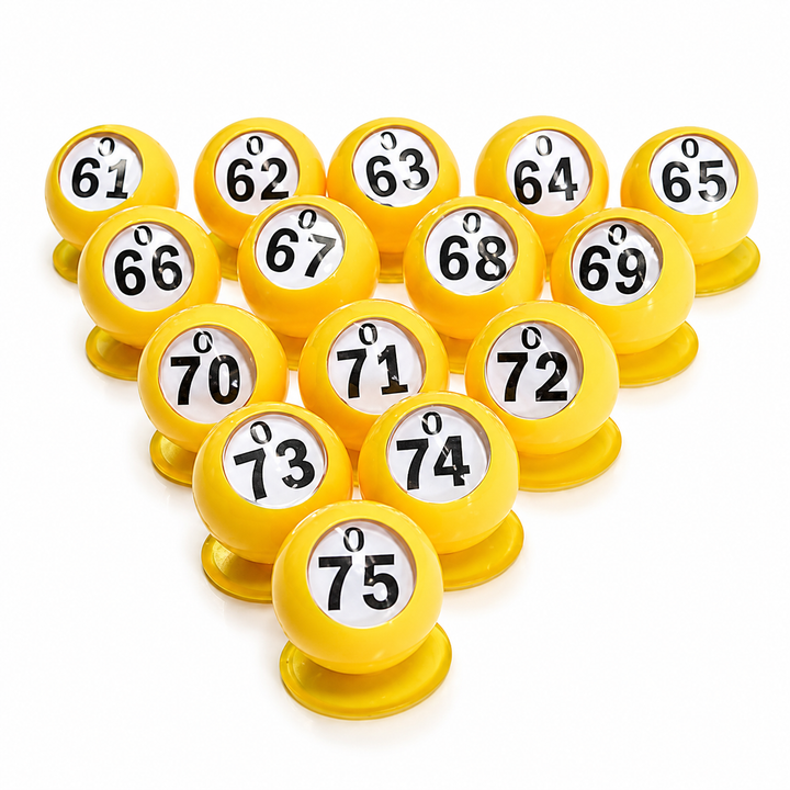 Bingo Ball Waiters - yellow