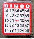 100 Plastic Coated Bingo Cards Finge,Tip,  Bingo, Cards, shutter, Coated, Plastic