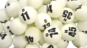 White  Jumbo Single Number Bingo Ball Set Bingo balls, balls, colored