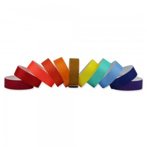 3/4" Solid Color Tyvek Wristbands 