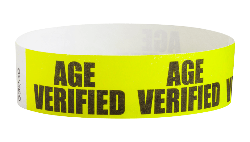 AGE-VERIFIED WRISTBANDS Wristband